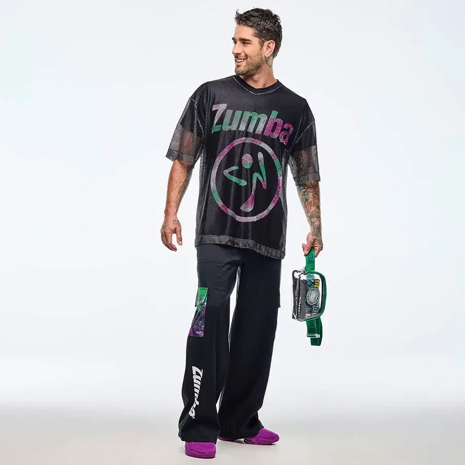 Zumba & Yoga Fitness By Anushree Pune Reviews - Camiseta de malla negra transpirable para