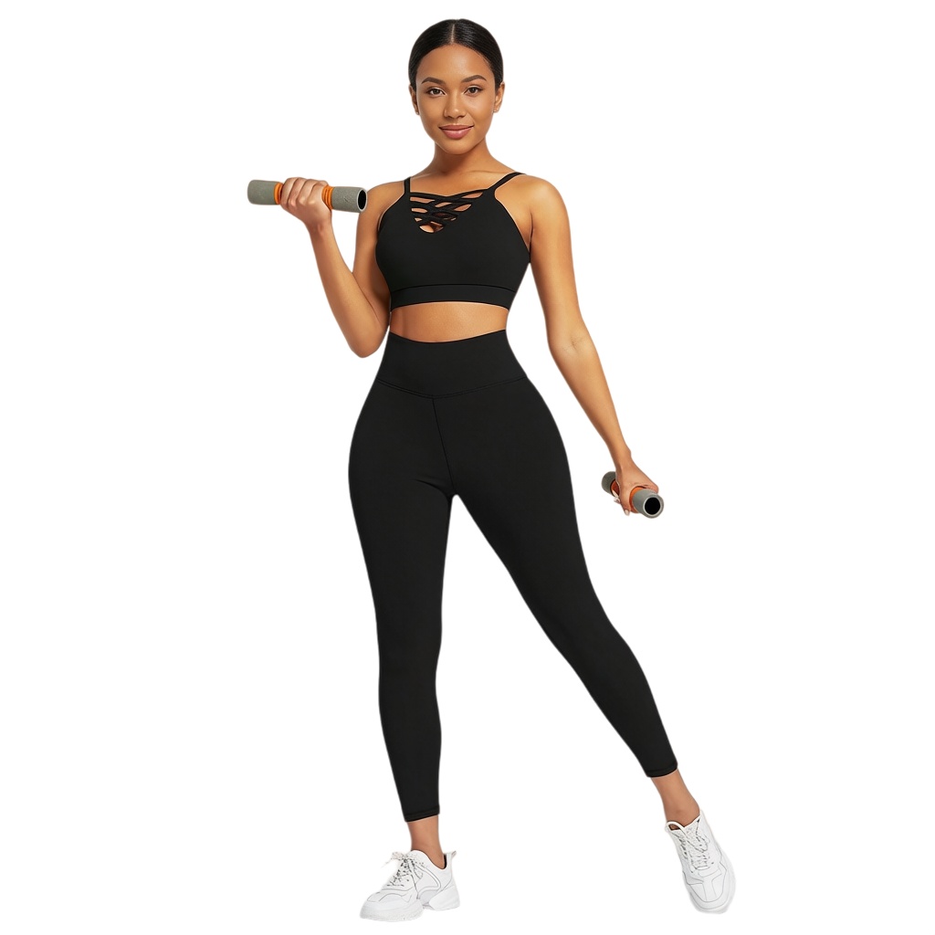 Yoga & Fitness With Denise - Conjunto Deportivo de Yoga para Mujer