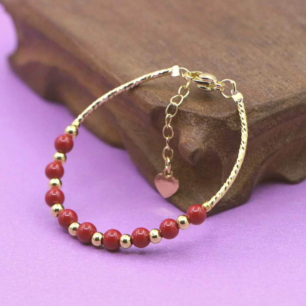 Yoga Fitness Tracker - Preciosa pulsera roja para niñas, cierre