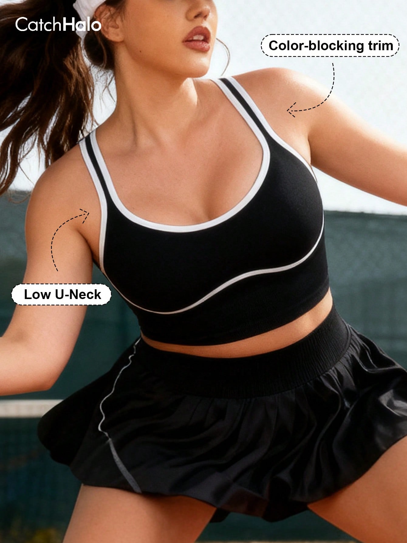 Yoga Fitness Body - Bralette sin costuras de tallas grandes