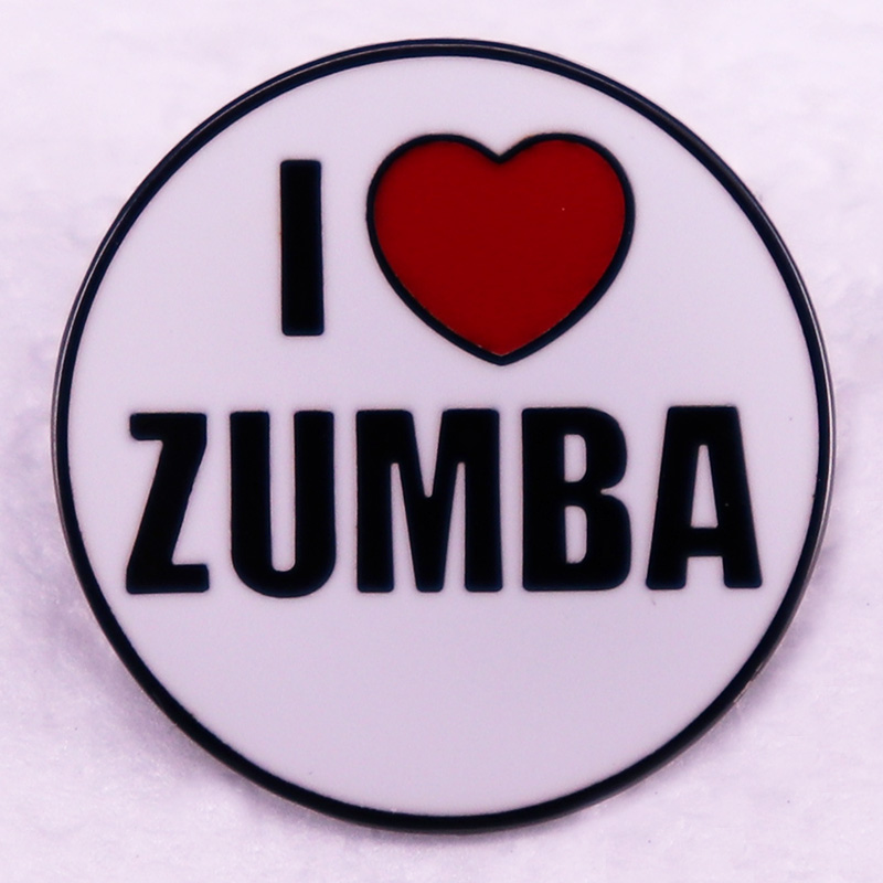 Zumba & Yoga Fitness By Anushree Pune Reviews - Pin esmaltado I Love Zumba, insignia