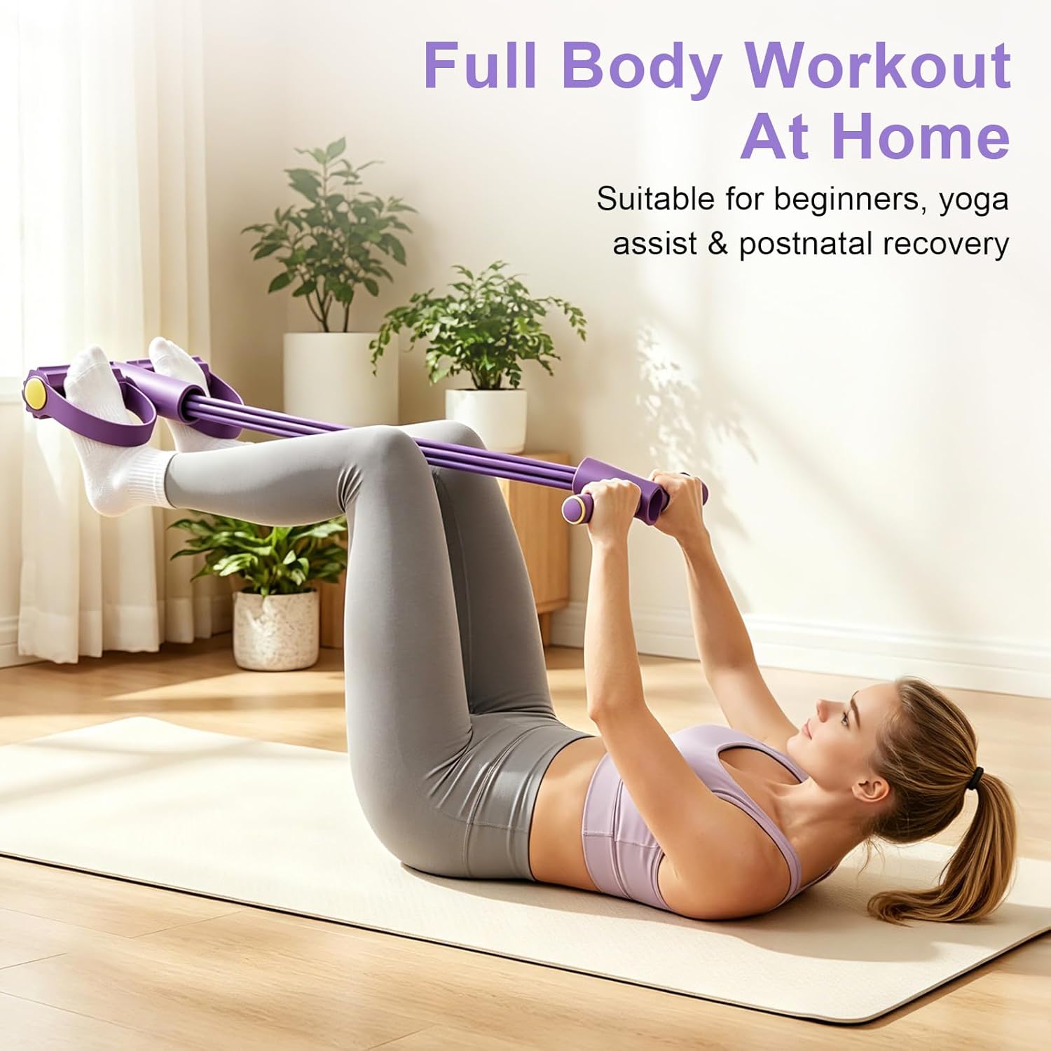 Yoga Fitness Youtube - Banda de resistencia de 4 tubos,