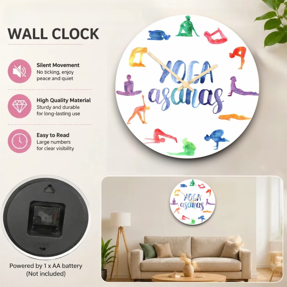 Reloj de Pared de Yoga con Dis - Yoga Fitness Watch reseña y precio