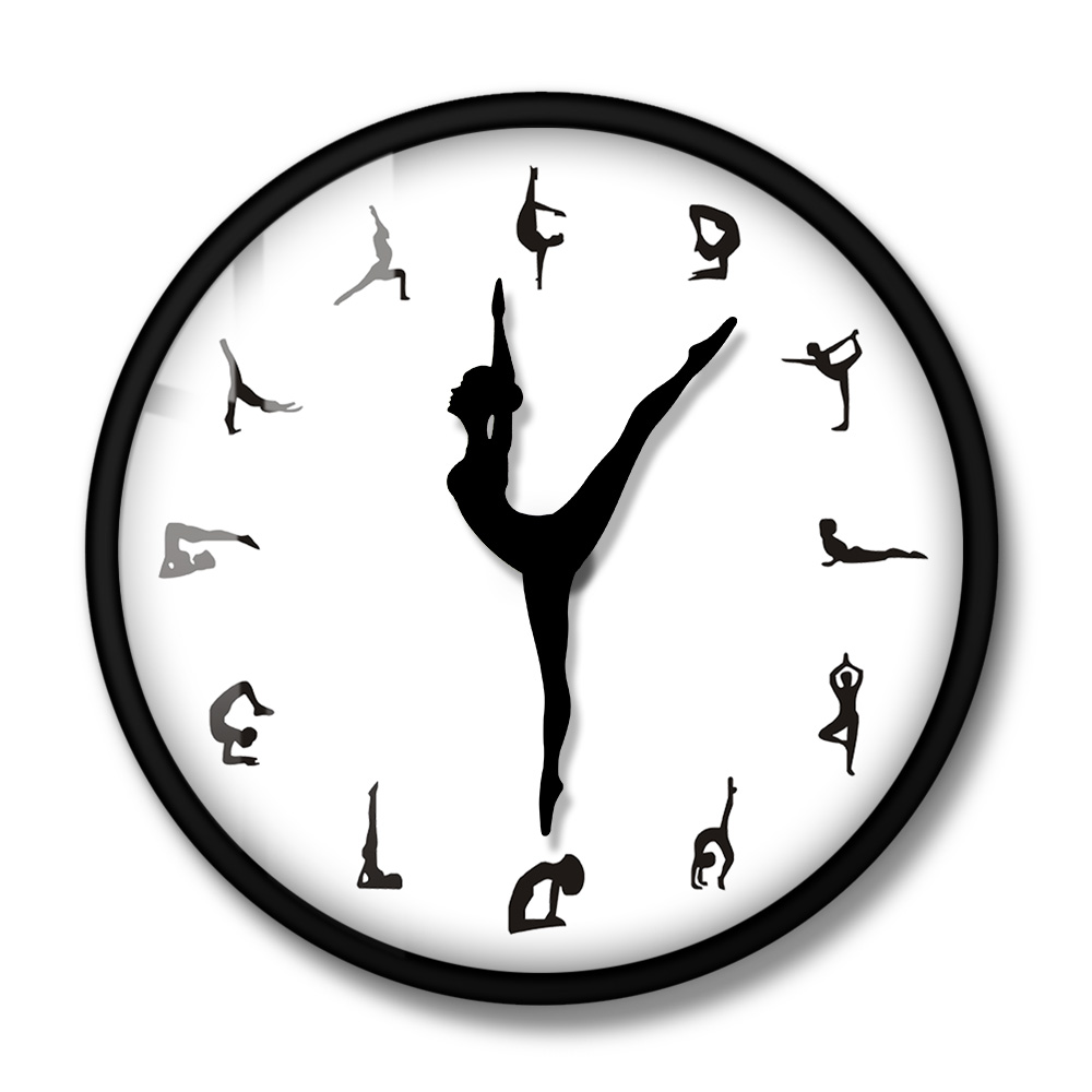 Reloj de pared de postura de Y - Yoga Fitness Watch reseña y precio