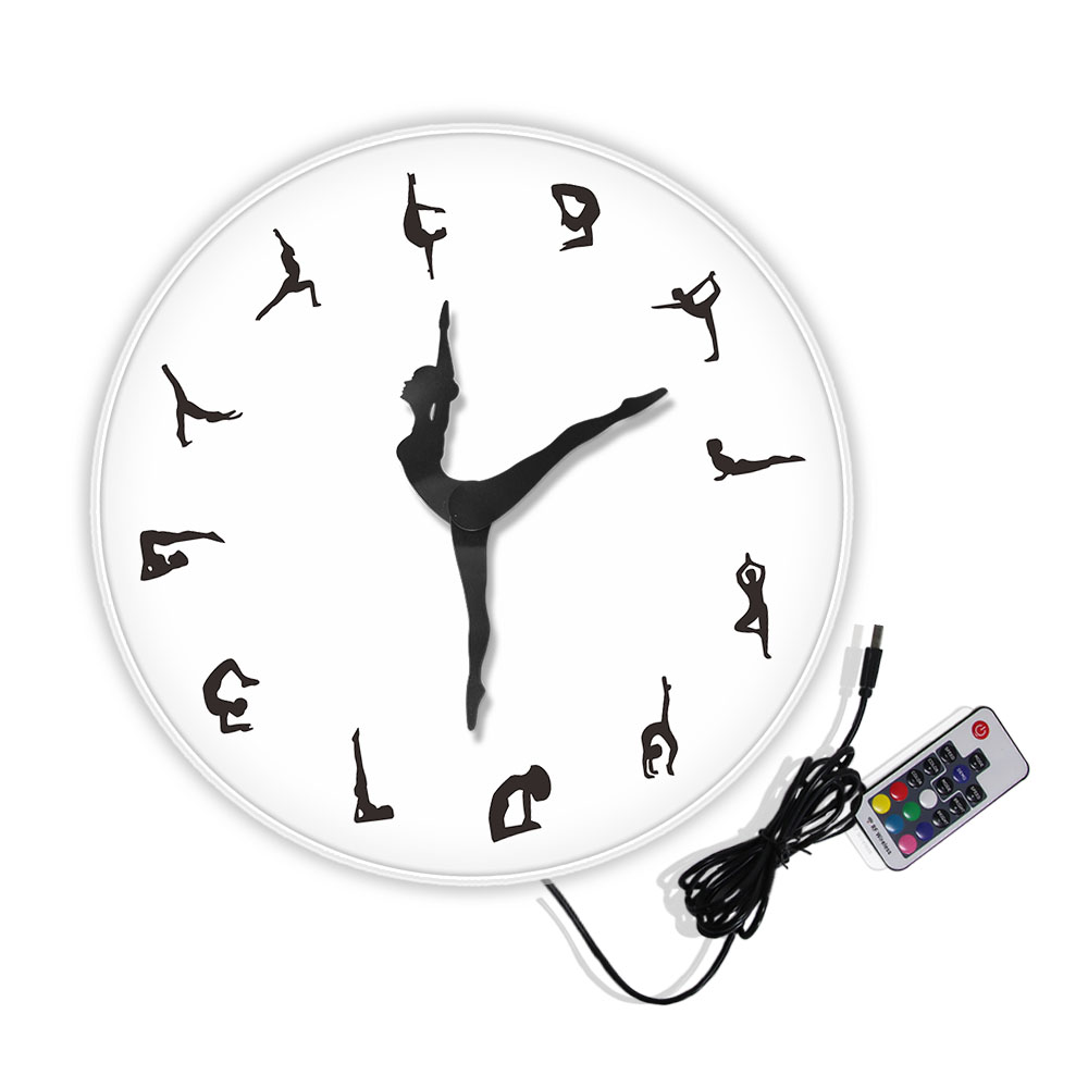 Reloj de pared de postura de Y - Yoga Fitness Watch reseña y precio