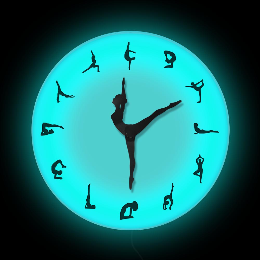 Reloj de pared de postura de Y - Yoga Fitness Watch reseña y precio