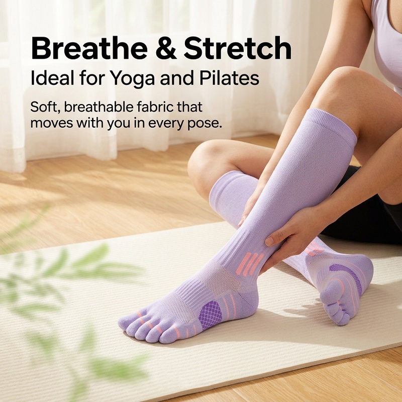 1/6 Pares de Calcetines Largos - Yoga & Fitness With Denise reseña y precio