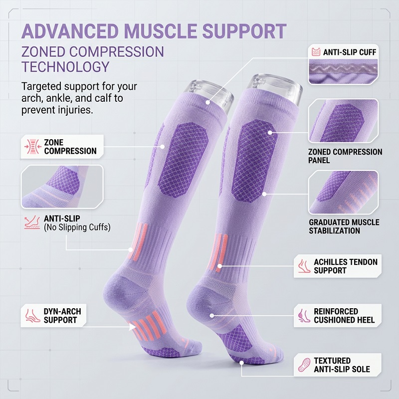 1/6 Pares de Calcetines Largos - Yoga & Fitness With Denise reseña y precio