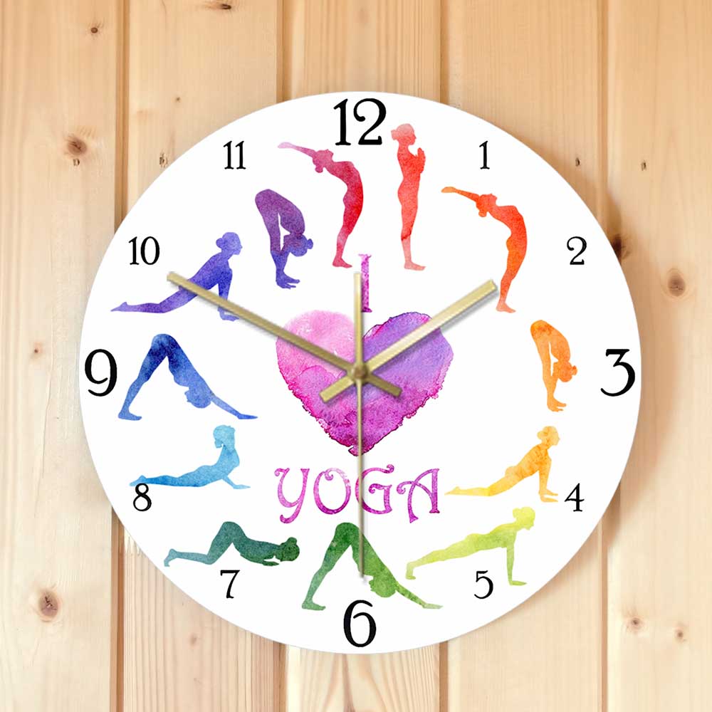 Reloj de pared con estampado d - Yoga Fitness Watch reseña y precio