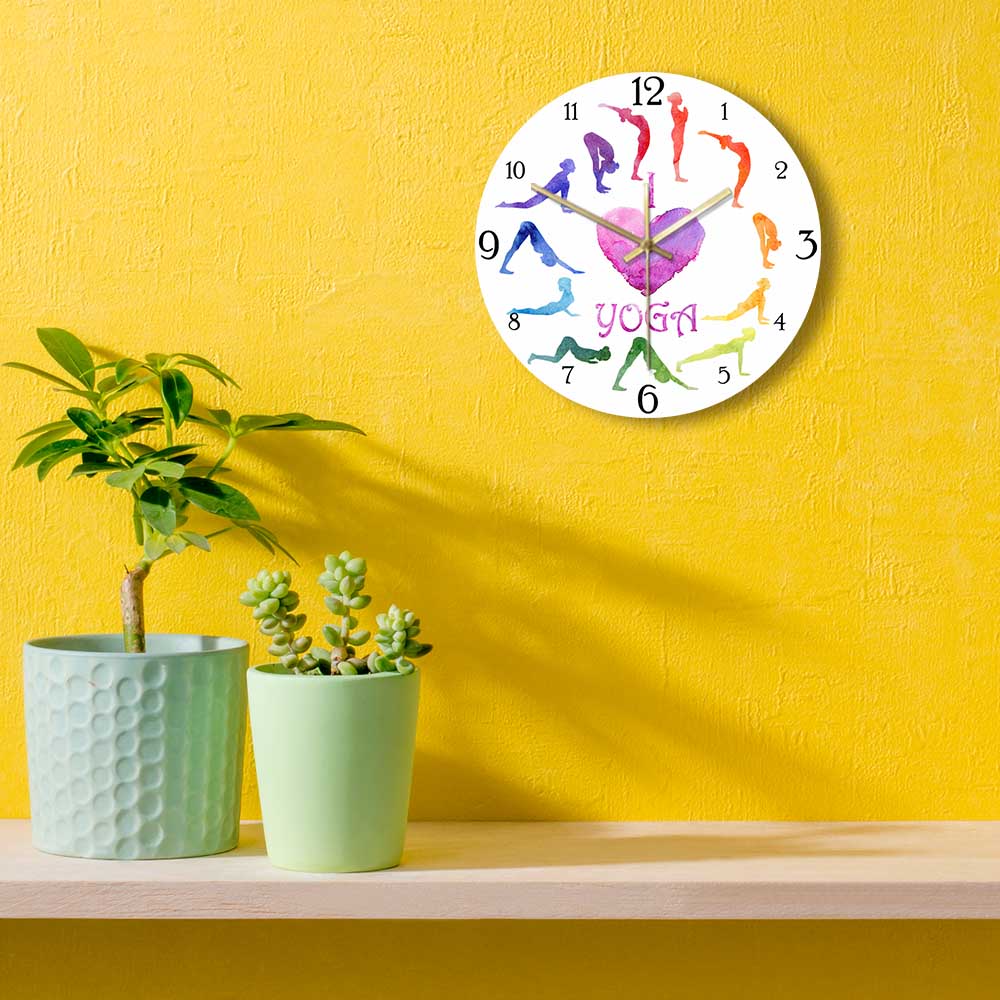 Reloj de pared con estampado d - Yoga Fitness Watch reseña y precio