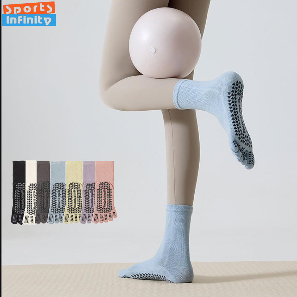Calcetines de Yoga con punta a - Yoga Fitness Youtube reseña y precio