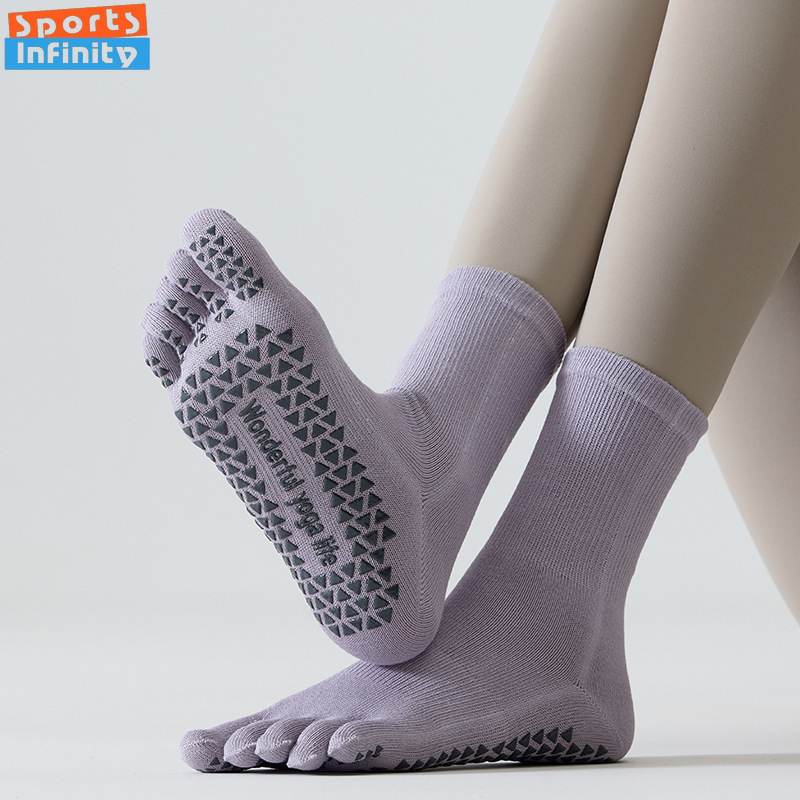 Calcetines de Yoga con punta a - Yoga Fitness Youtube reseña y precio