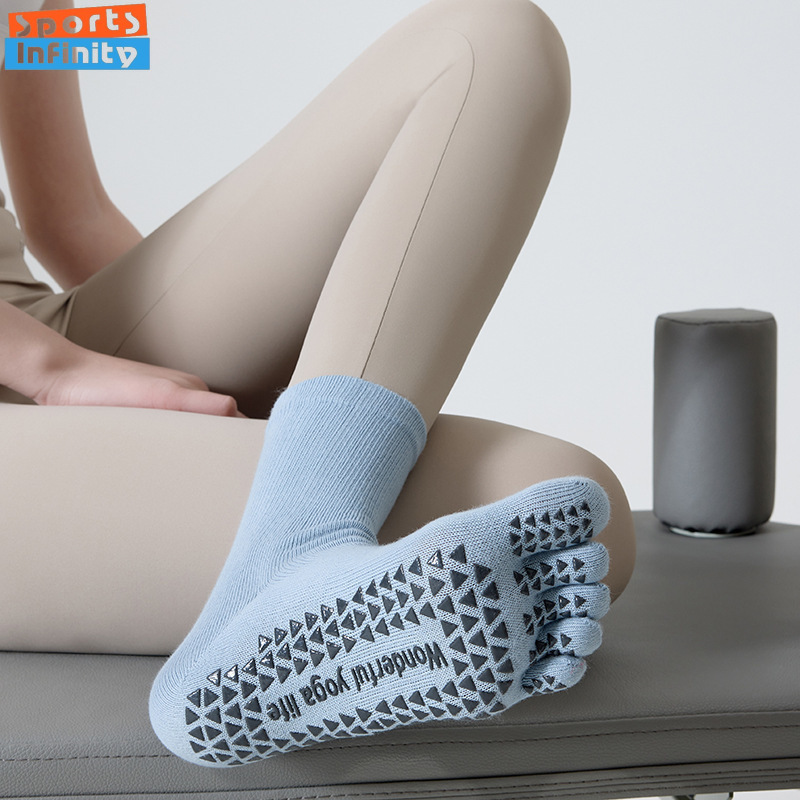 Calcetines de Yoga con punta a - Yoga Fitness Youtube reseña y precio