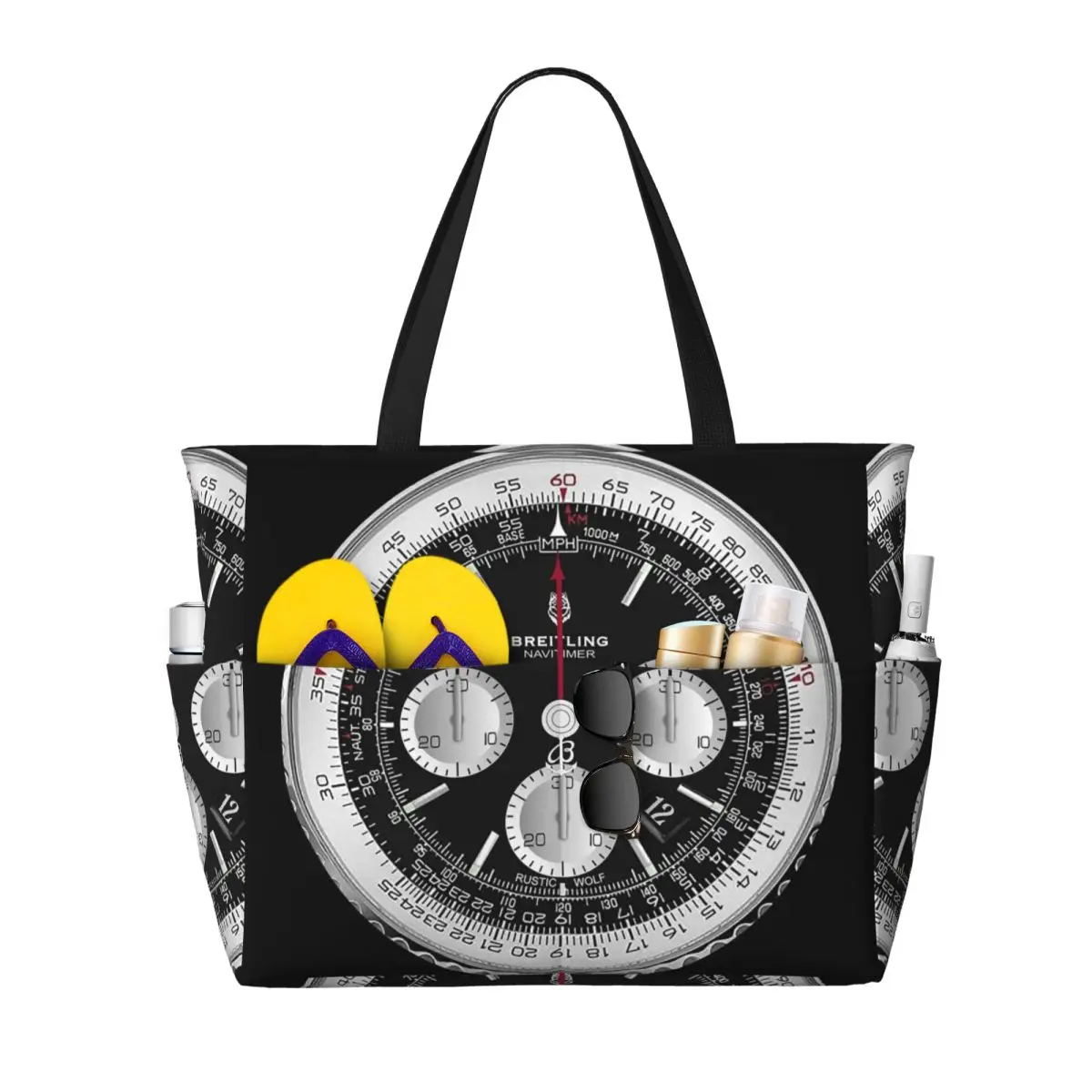 Bolso tote negro de lujo con d - Yoga Fitness Watch reseña y precio