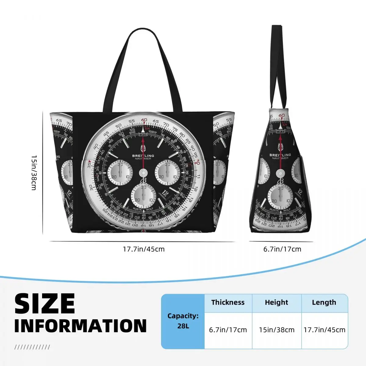 Bolso tote negro de lujo con d - Yoga Fitness Watch reseña y precio