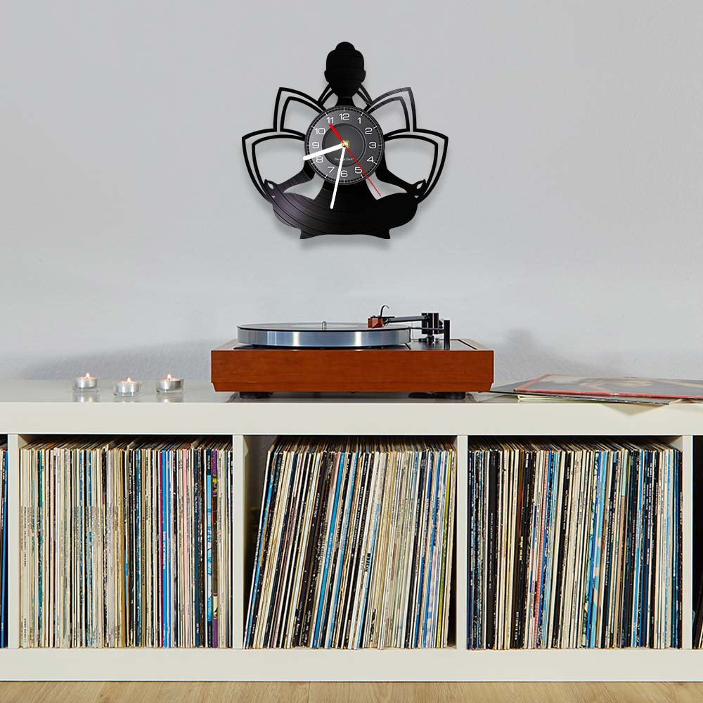 Reloj de Pared de Vinilo con D - Yoga Fitness Watch reseña y precio