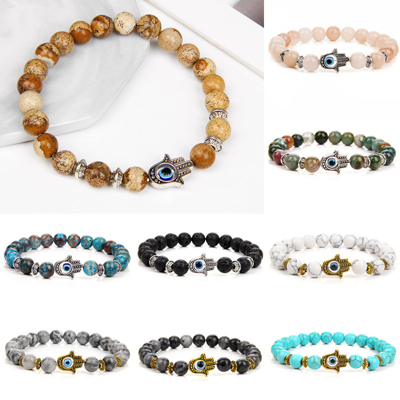 Pulsera con cuentas de piedra  - Yoga Fitness Tracker reseña y precio