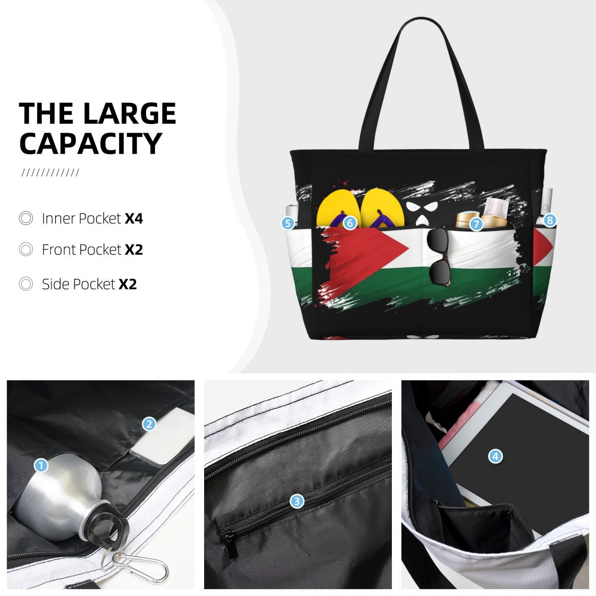 Bolso de playa con logo de Kne - Yoga Fitness Watch reseña y precio