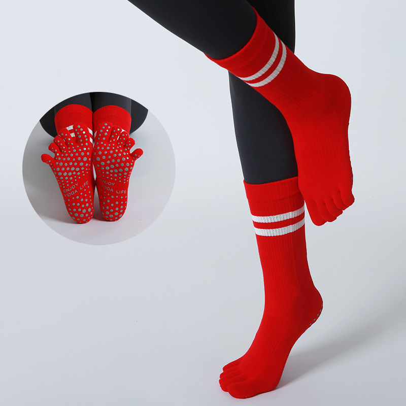 Calcetines de Yoga antidesliza - Yoga Fitness Youtube reseña y precio